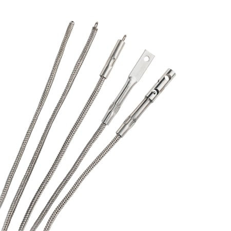 Omega XCIB-K-4-4-3 : Fiber Insulated Thermocouple, Type K, 0 ¡C to 980 ¡C (32 ¡F to 1800 ¡F), Nextel with Inconel Overbraid, 96 ", Spade Lug, # 6/M3.5 Screw, ANSI, XCIB Series, Each