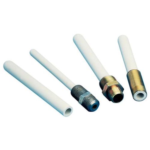 Omega PTRM-7161116-18-2 : Thermocouple Protection Tube, OMEGATITE, Ceramic, Mullite, 1750 ¡C (3180 ¡F), Closed Sensing End, 18 " L, 1/2 " NPT, 3/4 NPT, 1.062 " OD, 0.437 ", PTRM 300 Series, Each