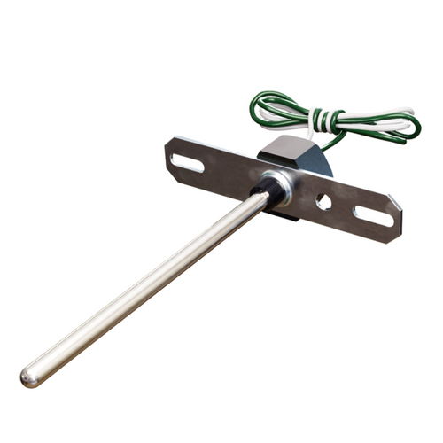 ACI A/20K-DO-4" : Duct Temperature Sensor, 20K Thermistor, 4" Probe Length, Flange Mount