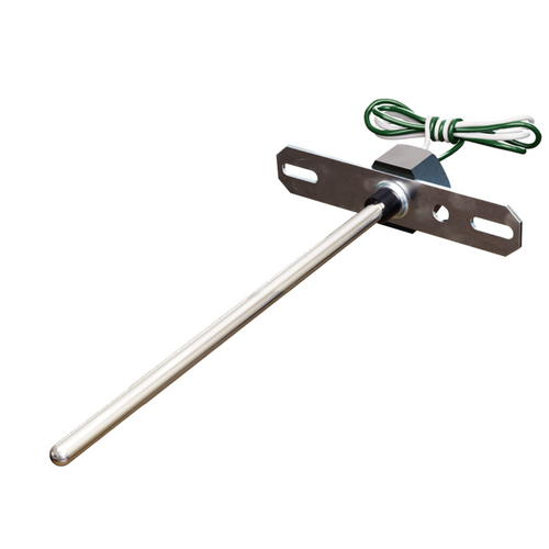 ACI A/20K-DO-6" : Duct Temperature Sensor, 20K Thermistor, 6" Probe Length, Flange Mount