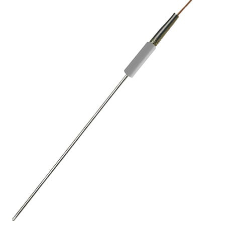 Omega KMTXL-IM100G-600 : Transition Junction T/C Probe, Very Drift, Metric, Stripped Leads, K Type, 0 ¡C to 800 ¡C, 1 mm x 600 mm Probe, 40 " Cable, 24 AWG, Super OMEGACLAD XL, Immersion, GND, IEC, KMTXL, Each