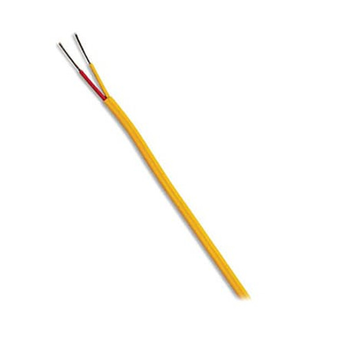 Omega EXFF-K-20-SLE-25 : Thermocouple Extension Wire, Duplex, K Type, 0 ¡C to 200 ¡C (32 ¡F to 392 ¡F), Solid, 20 AWG, 25 ' Cable, FEP, ANSI (Std), SLE, EXFF-K Series, Spool