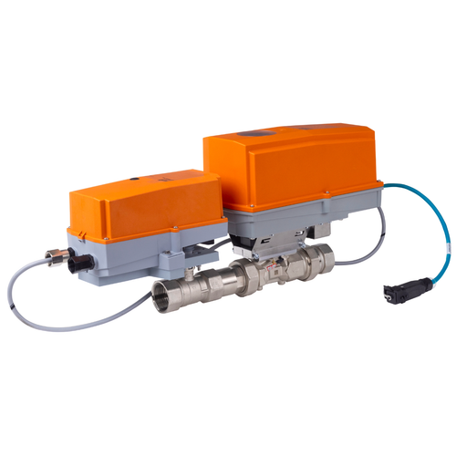Belimo EV075+AKRX-E N4 : 2-Way 3/4" Energy Valve (PI-CCV), 11 GPM, Electronic Fail-Safe Actuator, 24VAC/DC, Modulating, BACnet/Modbus/MP-Bus Communication, NEMA 4 Enclosure