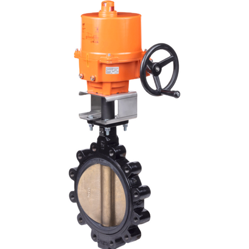 Belimo EXT-LD14110BE1AX+SY4-110 : 2-Way 10" Potable Water Butterfly Valve, Cv Rating 5340, Non-Spring Return Actuator, 120VAC, On/Off, Floating 3-Point Control Signal, (2) SPDT 3A @250V Aux Switch