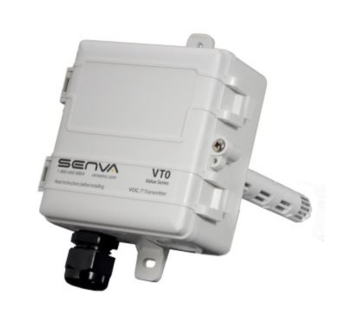 Senva VT0D-AF : Duct Mount Temperature/VOC Combo Sensor, 10K Type III Thermistor, 0-5VDC Output, Buy American Act Compliant, 7-Year Limited Warranty