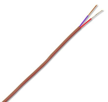 Omega TT-T-20-SLE-7.5M : Thermocouple Duplex Wire, High Quality, T Type, -200 ¬°C to 260 ¬°C (-328 ¬°F to 500 ¬°F), Solid, 20 AWG, 7.5 m Cable, PFA, ANSI (Std), SLE, TT-T Series, Spool