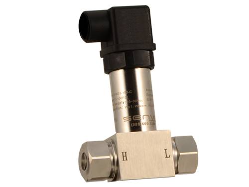 Senva PW31-X-005C : Wet-Wet Differential Pressure Transducer, 0-5PSI, 4-20mA Output, 7-Year Warranty