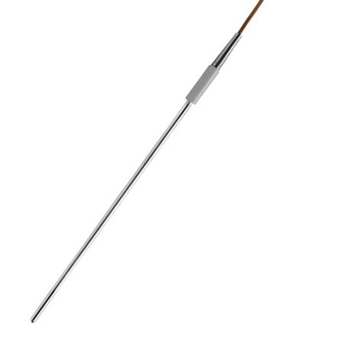 Omega KMTSS-M300U-300 : Transition Junction T/C Probe, Molded, High Temp, Stripped Leads, K Type, 0 ¡C to 1070 ¡C, 3 mm x 300 mm Probe, 40 " Cable, 24 AWG, 304 SS, Immersion, UGND, ANSI (Std), KMTSS, Each