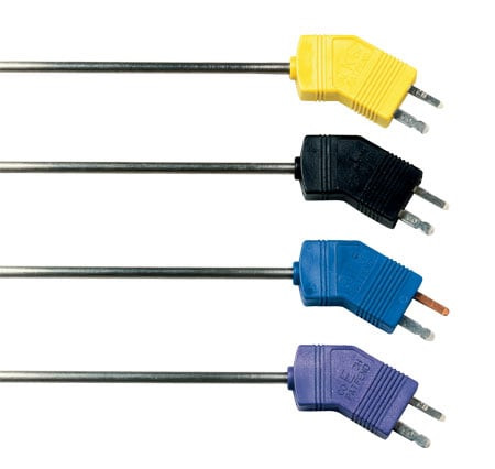Omega GEMQSS-M300G-300 : Low Noise Thermocouple Probe, Miniature CONN, E Type, 0 ¡C to 650 ¡C (32 ¡F to 1200 ¡F), 3 mm x 300 mm (DxL) Probe, 304 SS, Immersion, Grounded, ANSI, Low Noise, GEMQSS Series, Each
