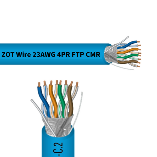 ZOT Wire ZW6920 : 23 AWG Solid 4 Pair Shielded Twisted Pair High Performance Cable