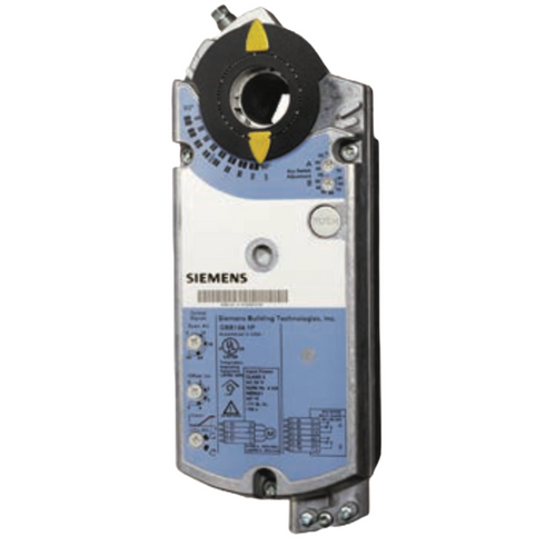 Siemens GBB163.1U : Non-Spring Return Damper Actuator, 221 lb-in, 24 VAC/DC, 0 to 10VDC, 125 Second Run Time, Adjustable Span-Offset