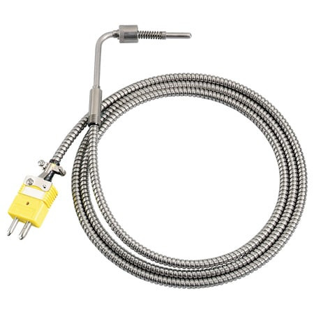Omega BTH-000-K-2 1/4-60-1 : Extruder Thermocouple Probe, Straight, Bayonet, High Temp, Spade Lugs, K Type, 0 ¬°C to 1150 ¬°C (32 ¬°F to 2100 ¬°F), 0.187 " x 2.25 " Probe, 60 " Cable, 304 SS, Immersion, GND, BTH, Each