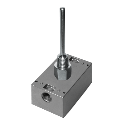 ACI A/CP-I-2.5"-BB : Immersion Temperature Sensor, Welded Thermowell Included, 10K Type II Thermistor, 2.5" Insertion Length, Aluminum NEMA 3R Enclosure
