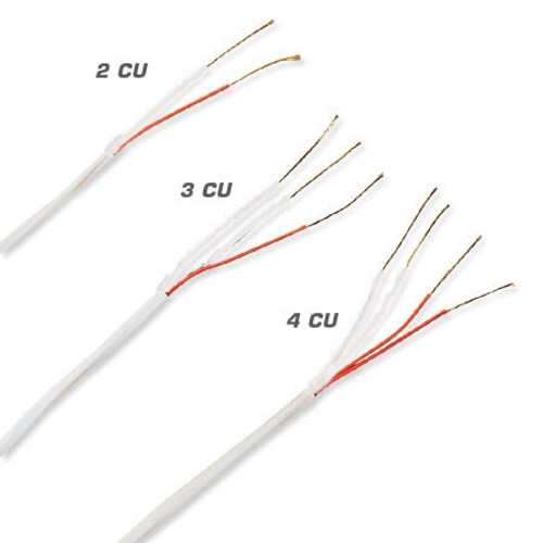 Omega EXGG-2CUI-26S-50 : Hook-up (RTD) Extension Wire Chart, 50 ' Cable, 26 AWG, Glass Braid, Stranded, 2-Conductor, 0 ¡C to 482 ¡C (32 ¡F to 900 ¡F), IEC, EXGG Series, Spool