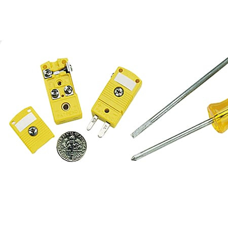 Omega GMP-R/S-F : Miniature Thermocouple Connector, 2 Pins, Female, R/S Type, -29 ¬°C to 220 ¬°C (-20 ¬°F to 425 ¬°F), ANSI, Low Noise, GMP Series, Each