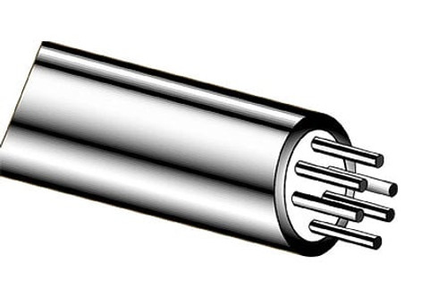 Omega 316-RTD-4-MO-188 : RTD MI Cable, -200 ¡C to 482 ¡C (-328 ¡F to 900 ¡F), 316 SS Sheath, 4 MGO Nickel Conductors, 0.188 " Dia, Standard, 316-RTD Series, Foot