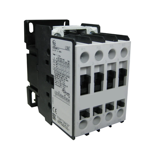 EE Controls LSN7-400-A : 4-Pole Lighting Contactor, Normally Open, 120 VAC 50/60 Hz Coil Voltage, 30A Maximum Amperage Rating Ballast / LED , IEC 60947 / UL 508 / CSA 22.2 #14 Standards