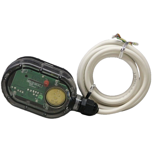 Dwyer WD3-LP-D2-A : Line-Powered Water Leak Detector, DPDT Relay, 24 VAC / 11-27 VDC, 85 dB Audible Alarm, 4.9 ft Cable, Adjustable Mounting Bracket Included
