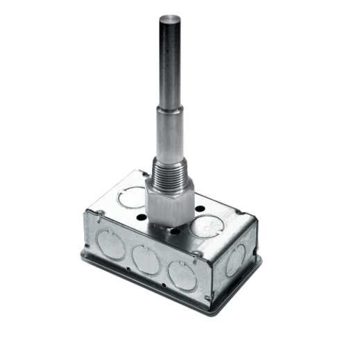 ACI A/AN-IM-2.5"-GD : Immersion Temperature Sensor, Machined Thermowell Included, 10K Type III Thermistor, 2.5" Insertion Length, Galvanized Enclosure