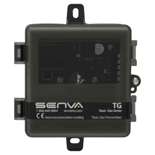 Senva TGD-ACN-A : Duct Mount Dual Toxic Gas CO/NO2 Sensor/Controller, 0-10V, 0-5V, 1-5V and 4-20mA Selectable Output, LCD Display, Clear/Tinted Enclosure, 7-Year Warranty