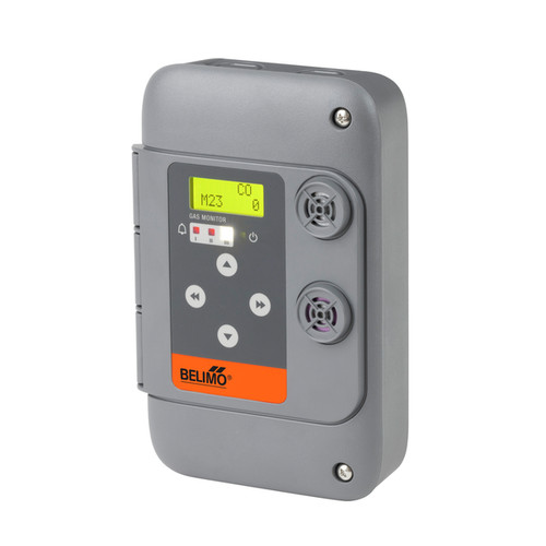 Belimo 22G0214-5A : Toxic Gas Combo Carbon Monoxide (CO 0-250pp Range) and Nitrogen Dioxide (NO2 0-10ppm Range) Sensor,  (2) Analog 2-10V or 4-20mA Selectable Outputs, 1 x SPDT Relay, CAN bus and BACnet MS/TP Output, LCD Display, 5-Year Warranty