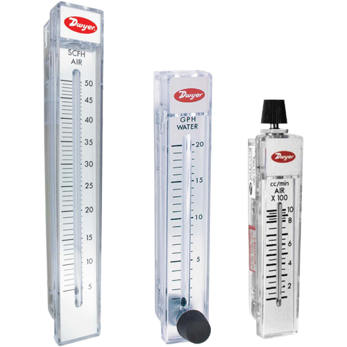 Dwyer RMA-32 : Rate-Master Flowmeter, 5 to 50 cc/min Water, 2 in. Scale, No Valve, 1/8 in. NPT