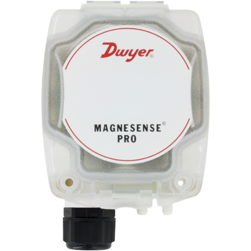 Dwyer MSXP-W12-PA Series MSX Pro Magnesense Differential Pressure Transmitter, 0 to 5 in WC (1250 Pa / 125 mm WC) Unidirectional, Wall Mount, Dual 4-20mA + 0-5/10V Output, +/-0.5% FSO, NEMA 4X