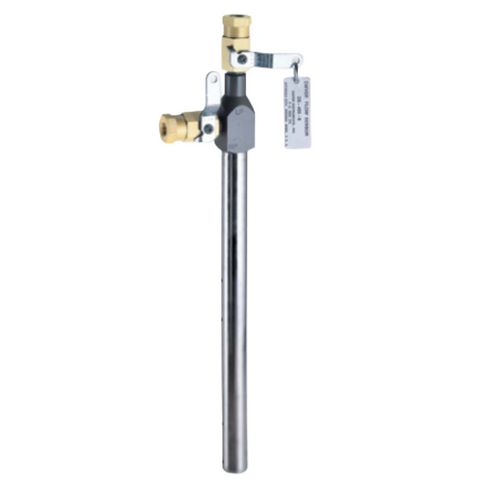 Dwyer DS-400-16 : DS-400 In-Line Averaging Pitot Flow Sensor, For 16 in Schedule 40 Pipe, K = 0.688, 3/4 in Dia. 304 SS Sensor Tube with 3/4 in Male NPT Compression Fitting, with Brass Quarter-Turn Ball Valves, 200 psig at 200 deg F