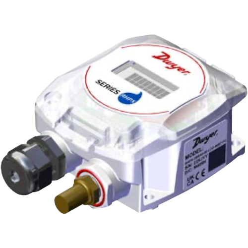 Dwyer RHPX-3SBA0-00 : Wall Mount Humidity and Temperature Transmitter, 3% RH Accuracy, Selectable 4-20 mA / 0-5 / 0-10 VDC Humidity Output, Active Analog Temp Output, Bronze Sintered Filter, IP66 / NEMA 4X, UL 2043, 5-Year Warranty