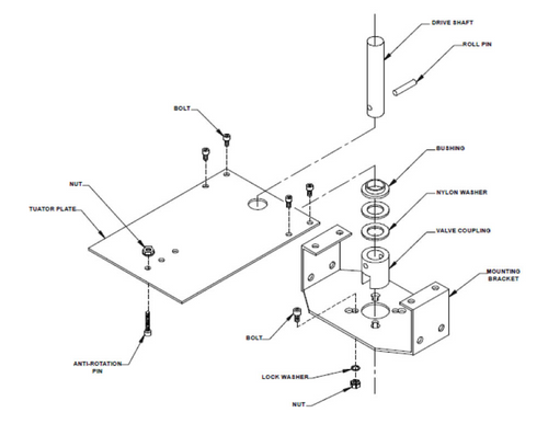 Belimo UBSP0004 : Retrofit valve linkage kit for ball valves - Stainless Steel