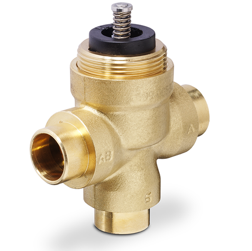 Siemens 599-00530 : 3-Way 1/2" 599 Series Zone Valve, Sweat Connection, Cv Rating 1.0 (Valve Only)