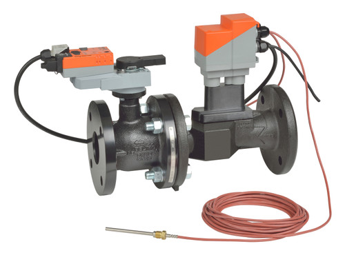 Belimo EV300SU-180+ARX24-EV : 2-Way 3" Energy Valve (PI-CCV), ANSI Class 125, 180 GPM, Non Fail-Safe Actuator, 24VAC/DC, Modulating, BACnet/Modbus/MP-Bus Communication