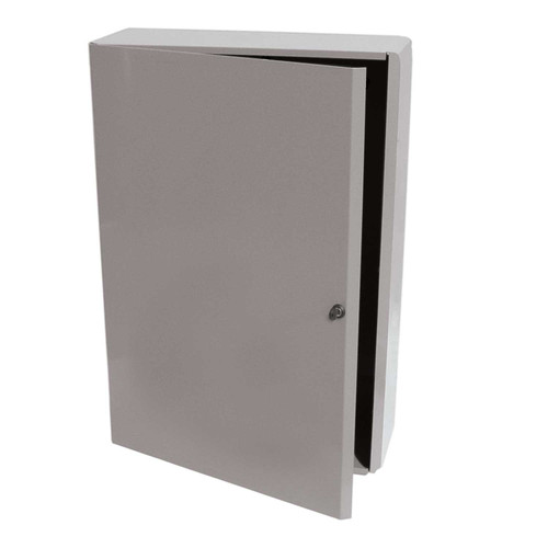 Functional Devices MH5804L : Metal Housing, Full Hinge Key Latch Door, NEMA 1, 36.0" H x 25.0" W x 9.5" D with SP5804L Sub-Panel