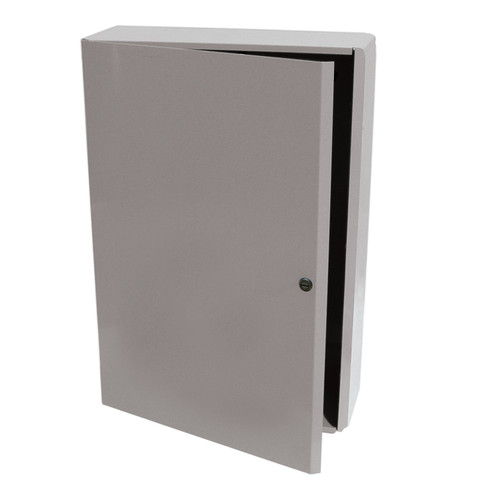 Functional Devices MH5804L-L4 : Metal Housing, Full Hinge Coin Latch Door, NEMA 1, 36.0" H x 25.0" W x 9.5" D with SP5804L Sub-Panel