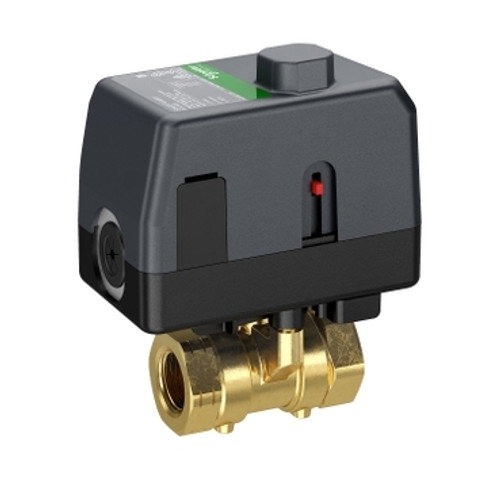 Schneider Electric VBS2N11+M313A00 : 2-Way 3/4" Characterized Ball Valve, Cv Rating 0.7, Stainless Steel Trim, Spring Return Normally Open (NO) Valve Actuator, 24VAC, Proportional Control Signal, Terminal Block