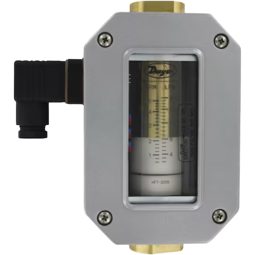 Dwyer HFT-1112 : In-Line Flow Transmitter, 2 to 12 SCFM (1 to 5.5 SLPS) Air, 1/4" Female NPT, Aluminum Body, 4-20 mA / 0-5 V / 1-5 V Output