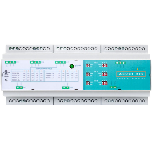 AccuEnergy RIK-5A-KIT : RIK 5A Rogowski Integrator Kit, 3-Channel, 0-5A Output, 7 Selectable Ratios, Includes Power Supply + 3 Rogowski Coils
