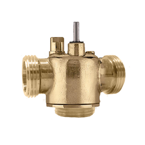 Caleffi Z300687 : Z-one 3-Way Zone Valve Body, 1" G Thread Male Union, 7.5 Cv, 20 psi Close-Off (Valve Only)