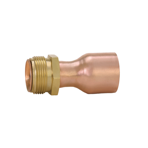 Caleffi NA10006 : 3/4" Inverted Flare Nut with Attached Copper Sweat Tail Piece