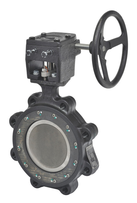 Belimo F6150-150SHP+GW12 : 2-Way 6" Inch Butterfly Valve, ANSI Class 150, Cv 1103 + Gear Wheel