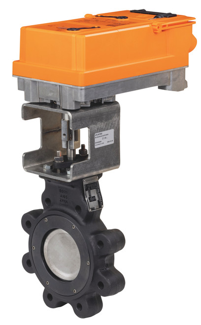 Belimo F665-150SHP+JRXUP-3-T : 2-Way 2-1/2" Inch Butterfly Valve, ANSI Class 150, Cv 146 + Non-Fail Safe Valve Actuator, 24 to 240 VAC / 24 to 125 VDC, Control On/Off, Floating Point, NFC, 2x SPDT Auxiliary Switches, NEMA 4X, 5-Year Warranty