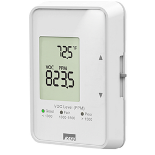 BAPI BA/BQPF-A-B-A-X-XX-X : BAPI-Stat "Quantum Prime" VOC, Temperature and Humidity Sensor, 0 to 5V VOC Output, 0 to 2,000ppm CO2 Equivalent Range, 10K Type II Thermistor, 0 to 5V Humidity Output,  ¡F Display