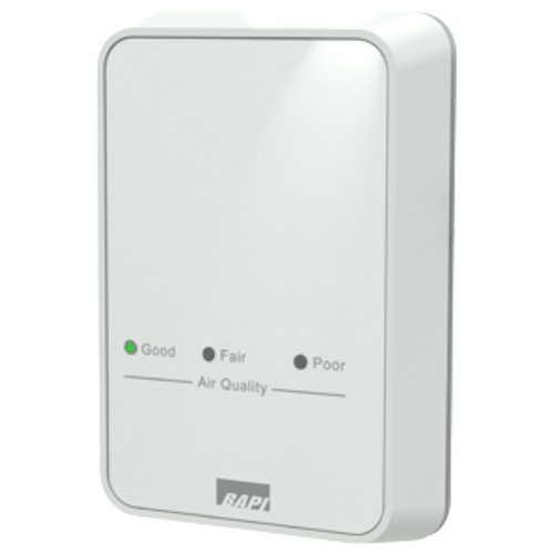 BAPI BA/AQPX-C-C-X-X-XX-X : BAPI-Stat ÒQuantum PrimeÓ CO2 Sensor, 0 to 5V Dual Channel 0 to 2,000 ppm CO2 Output, 10K-3 Thermistor Temperature Sensor, No Humidity Output, No Display, No Setpoint, No Override