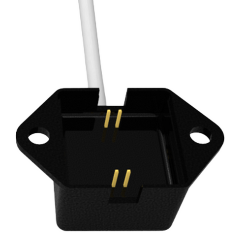 Bottom side view of Senva LD-F : Leak Detector (Water Detector), Floor Mount, 9-30VAC/DC, Isolated Solid-State Output, IPX7, 15 ft Cable