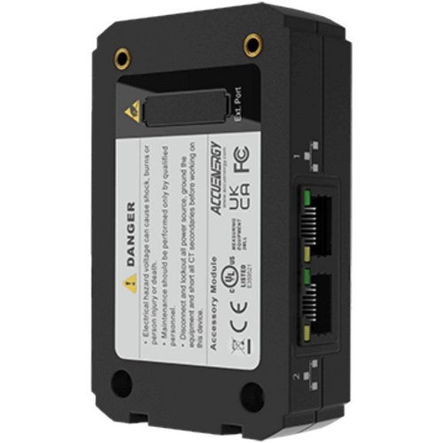 AccuEnergy AXM-WEB2-D : Acuvim II Communication Module, Dual Ethernet, BACnet-IP/Modbus TCP/MQTT