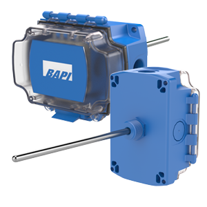 Bapi BA/1K[375]-I-4”-BB : Immersion Temperature Sensor, Nylon Fitting, 1K[375] RTD, 4inch (100mm) Probe, BAPI-Box Enclosure