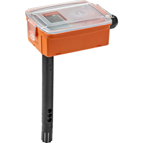 Belimo 22DTM-1106 : Active Duct Air Quality Transmitter, CO2 + Humidity + Temperature, 0–5V / 0–10V Output, NDIR Dual-Channel CO2, 3 Analog Outputs, LCD Display, NEMA 4X / IP65, 24 VAC/VDC (°C + Metric), 5-Year Warranty