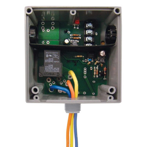 Functional Devices RIBTE24B : Enclosed Low Input/Optoisolated Relay, 20 Amp Contact Rating, Relay Contact Type: SPDT, 24 Vac/dc Power Input, 5-25 Vac/dc Control Input, Hi/Lo Voltage Separation, NEMA 1 Housing