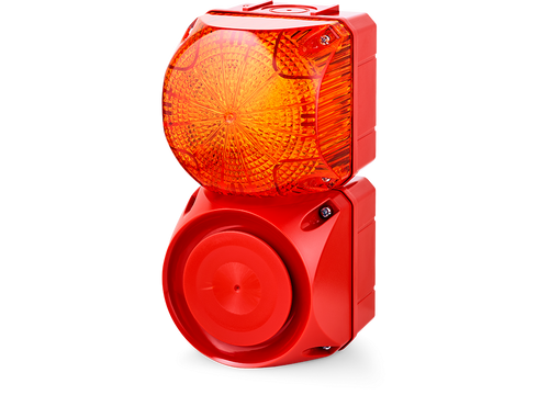 Belimo EXT-AS-HS-AMB : External Horn & Strobe Alarm, Amber, 20 cd, 108 dB(A), 24 VAC/VDC, NEMA 4/4X/13, 5-Year Warranty