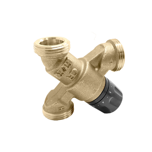 Caleffi 520061A : AngleMix 3-way Mixing Valve - 1-1/4" Body Only 2.0Cv, ASSE1017